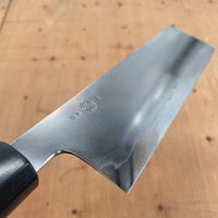 Takada no Hamono 180mm Nakiri Iron Clad Aogami 2 Suiboku Finish Pakka & Ebony Octagonal