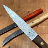 Friedr Herder Paring Knife Set Carbon Birdsbeak Sheepsfoot Spear Padouk Olive Walnut