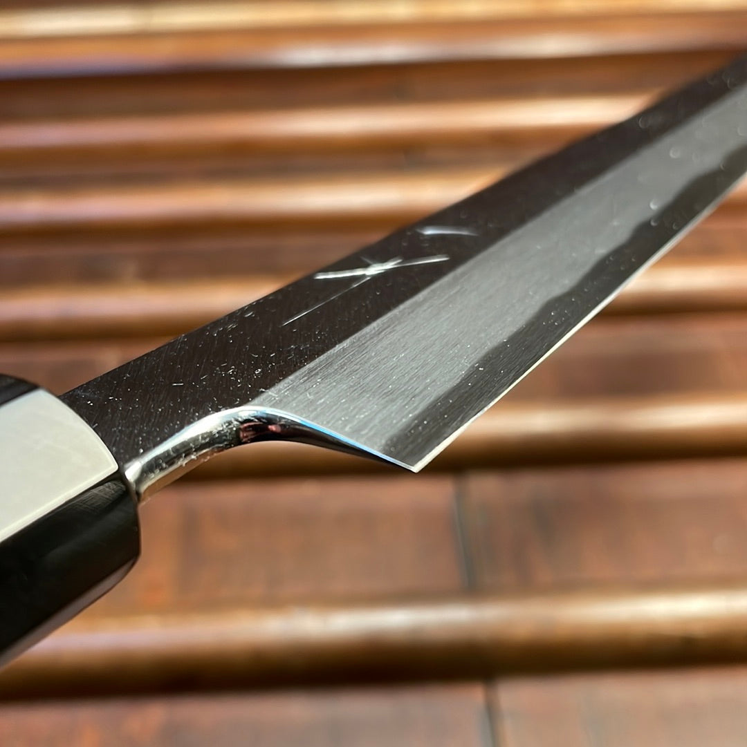 Hitohira Kikuchiyo Manzo 270mm Sakimaru Yanagi Aogami 2 Ho Wood with Saya