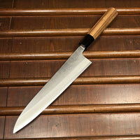 Yoshikane Hamono 240mm Gyuto Shirogami 2 Nashiji Teak Handle