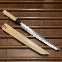 Hitohira Kikuchiyo Manzo 300mm Sakimaru Takohiki Aogami 2 Ho Wood with Saya