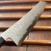 Sakai Kikumori Tanaka x Bernal Cutlery Sori 255mm Kiritsuke Gyuto Aogami 1 Suminagashi