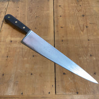 Unmarked 12.25” Chef Knife Carbon Steel German 1920’s?