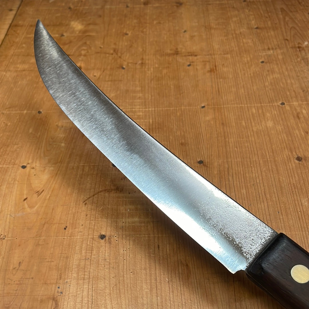 Russell Green River Works 10" Scimitar Carbon Steel & Rosewood 1920's-40's