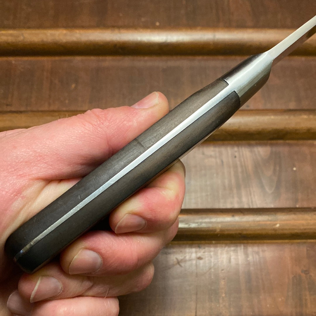 Sabatier Trumpet / Ancien Maison 12” Round Tip Carving Knife Stainless France 1950’s