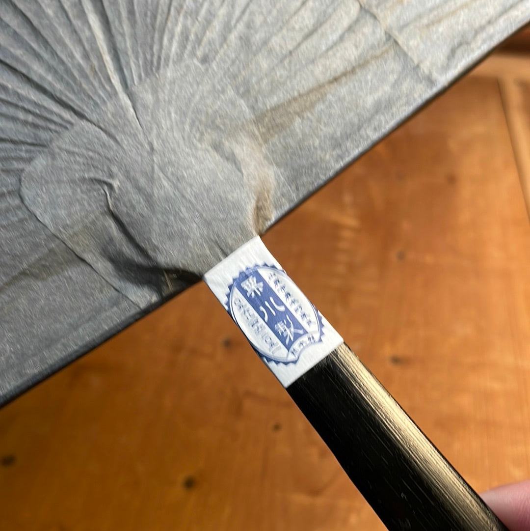 Kutami Japanese Sensen Fan - Black Sumi