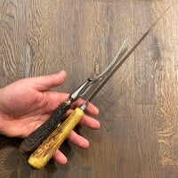 Joseph Rodgers & Sons Cutlers to His Majesty Carving Knife & Fork 1901 to 1948 pre 1930?