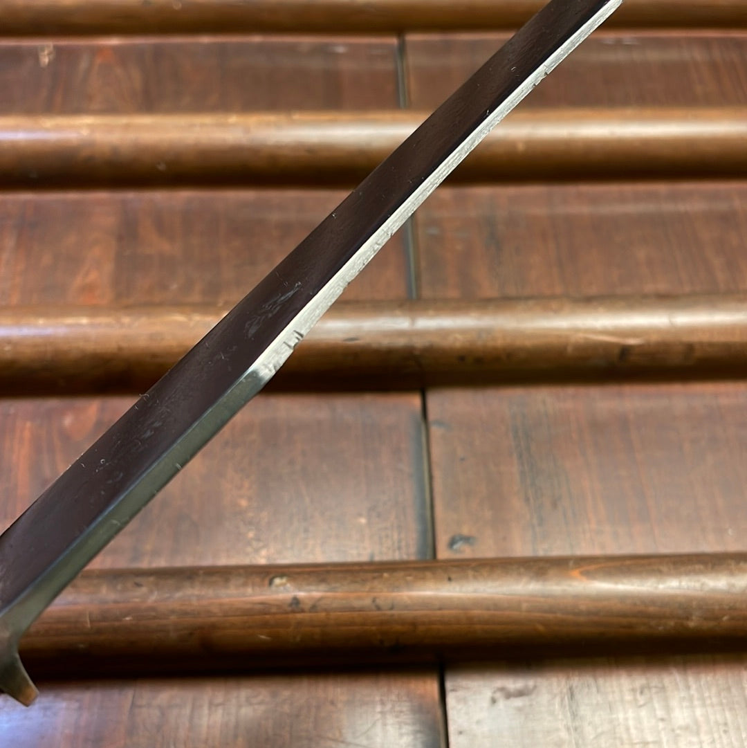 Hugo Koller 7.5" Carving Knife Carbon Steel Ebony from Solingen Germany 1861-1890's(?)