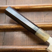 Hitohira Tanaka Manzo 300mm Yanagi Aogami 1 Damascus Ebony with Saya