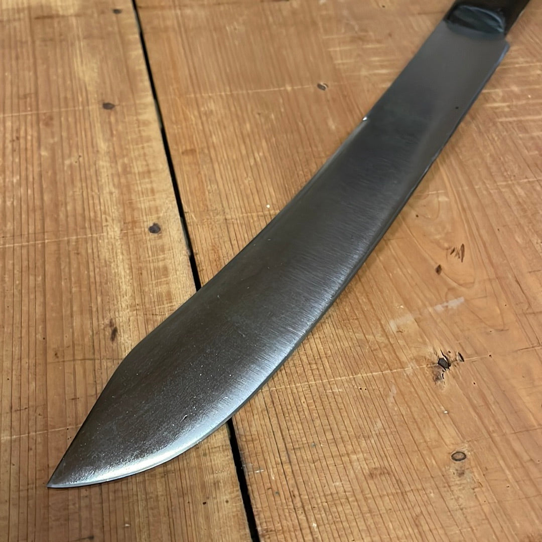 Nichols Bros 10” Bullnose Scimitar Carbon Shear Steel 19th C - Early 20th
