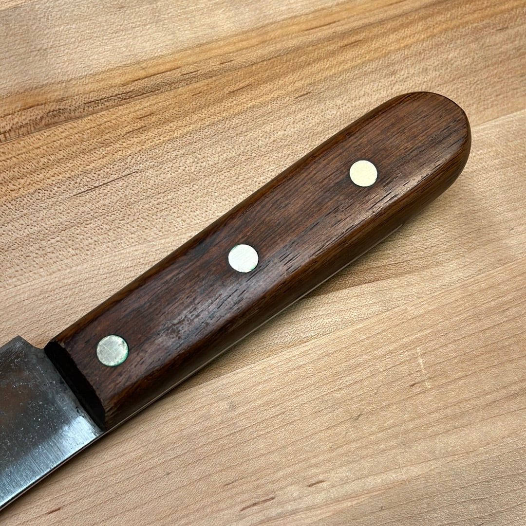 Dexter 10" Scimitar Carbon Steel Hollow Ground Rosewood 1950's-70's