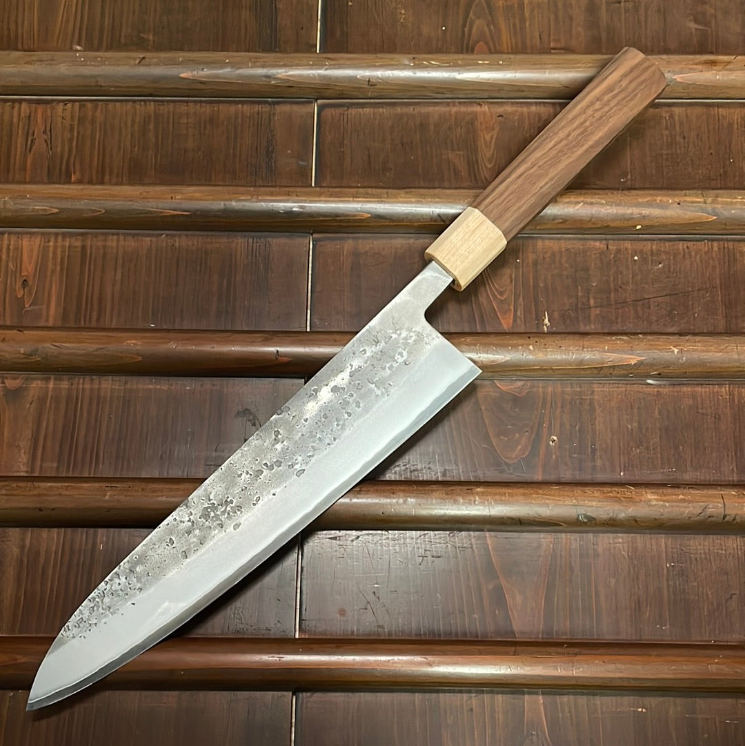 Hitohira TD 240mm Gyuto SLD Nashiji Walnut Handle