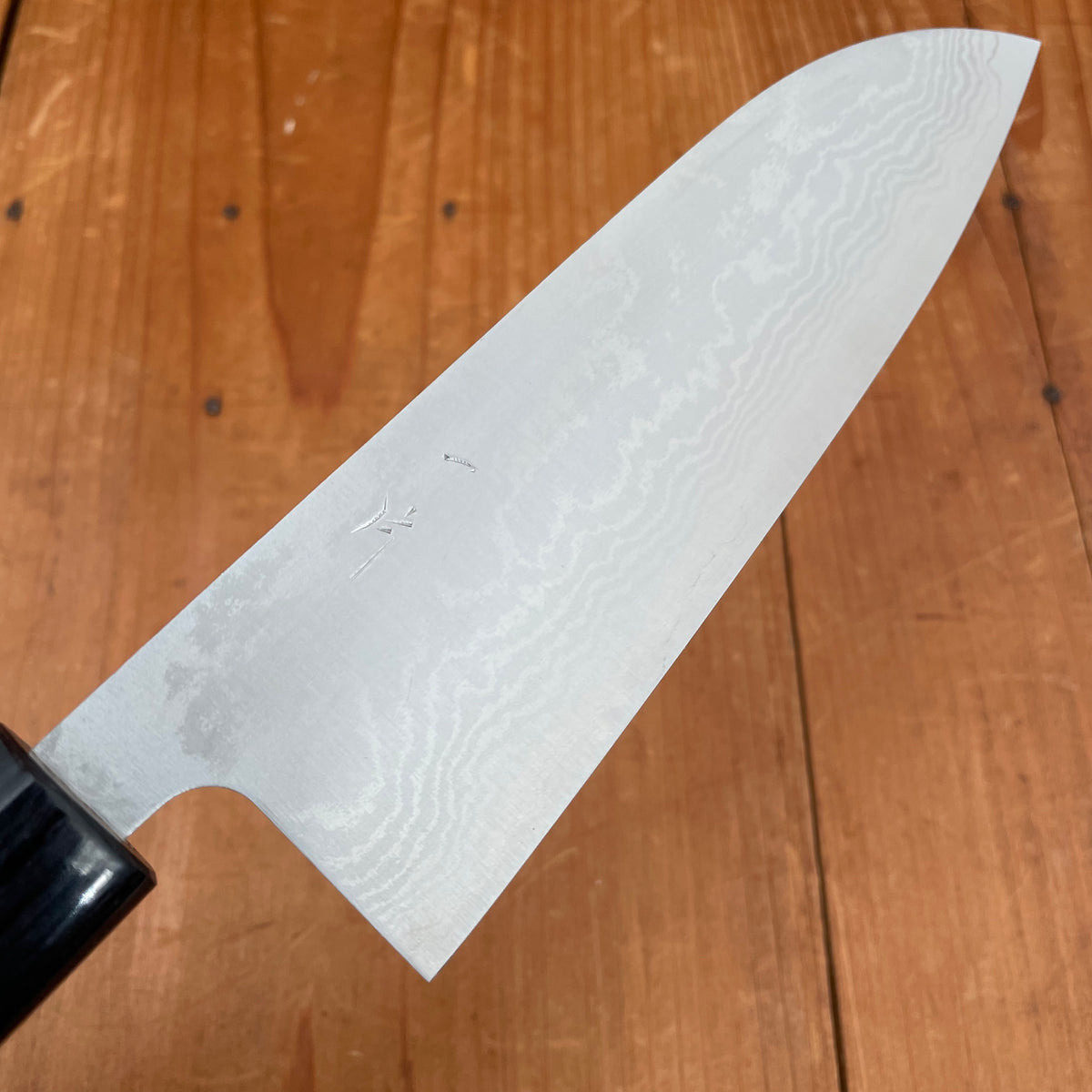Hitohira Setsu Forged 165mm Santoku VG10 Damascus Rosewood