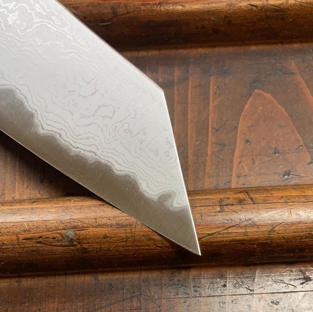 Sakai Kikumori Tanaka x Bernal Cutlery Sori 255mm Kiritsuke Gyuto Aogami 1 Suminagashi