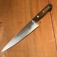 Unmarked Forged 8" Chef Knife Carbon Steel -Germany 1950's/60's?