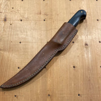 Handmade 6” Boning Knife Semi Flex Carbon Steel Linen Micarta With Sheath