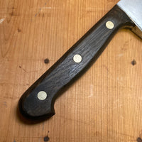 J. A. Henckels 10” Chef Knife Handforged Carbon Steel 1960’ early 70’s