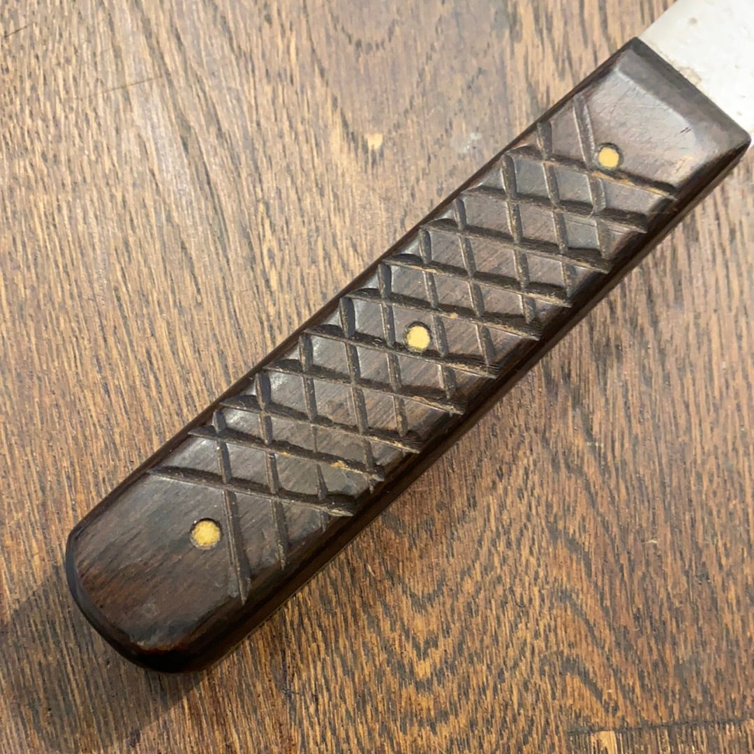 Unmarked 6” Boning Knife Wide Stiff Carbon Steel Custom Handle