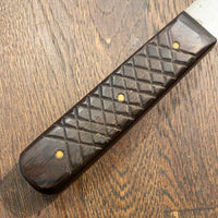 Unmarked 6” Boning Knife Wide Stiff Carbon Steel Custom Handle