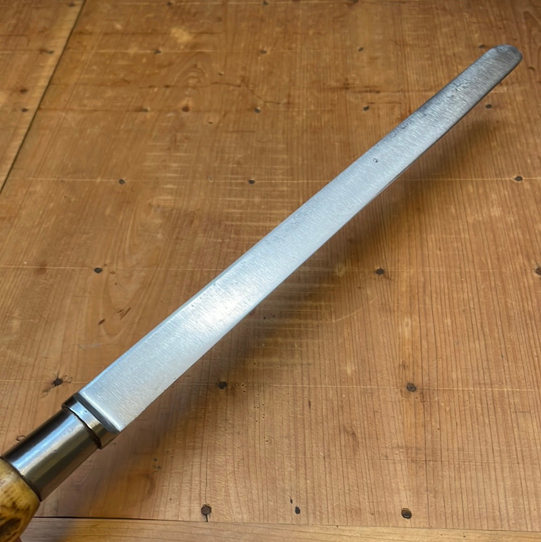 American 12" Flexible Ham / Salmon Slicer Carbon Steel Antler Re-Handle
