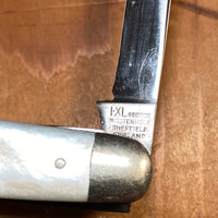 Geo Wostenholm IXL 3” Pen Knife Stainless Pearl 1930-71