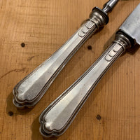 Art Deco Carving Set German Hallmark 800 Silver Handles