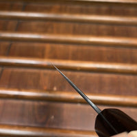 Wakui 180mm Santoku V2 Carbon Kurouchi Nashiji Ho Wood Handle