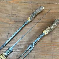 Joseph Rodgers & Sons Carving Set Sheffield Carbon Steel 1901-48 Argentina Export?