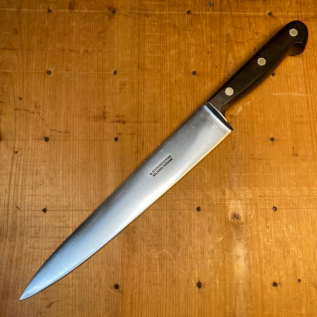 N Schreiber & Sons 10" Hand Forged Carbon Steel Slicer ~1950's