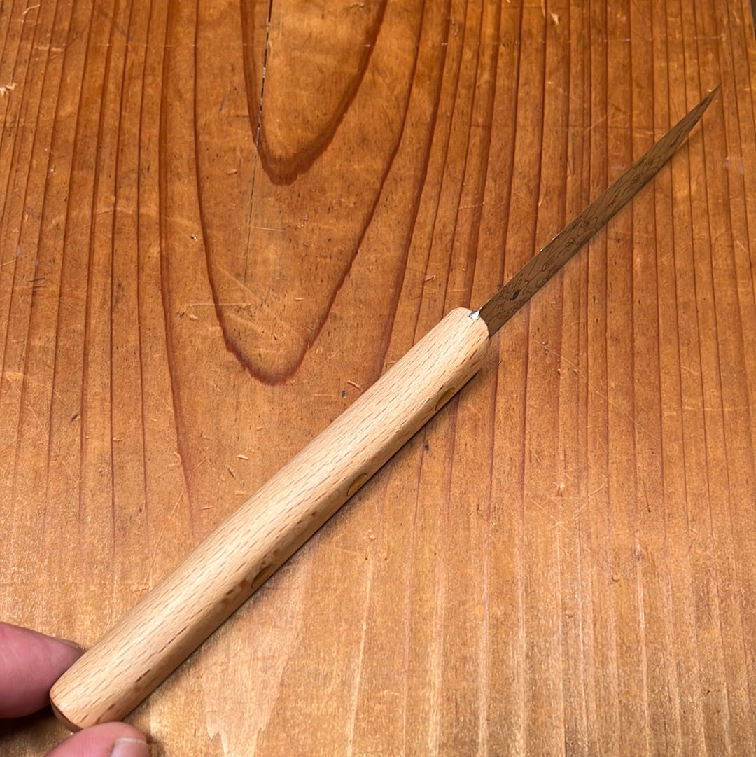 Friedr Herder 3.25" Paring Knife Carbon Ranken Design Blade Beech