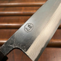 Kumokage 180mm Bunka Aogami 2 Kurouchi Damascus Teak Handle