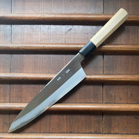 Sakai Kikumori Choyo 240mm Gyuto Shirogami 2 with Saya