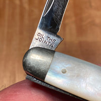 Geo Wostenholm IXL 3” Pen Knife Stainless Pearl 1930-71
