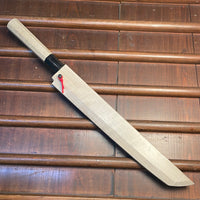 Hitohira Kikuchiyo Manzo 270mm Sakimaru Yanagi Aogami 2 Ho Wood with Saya