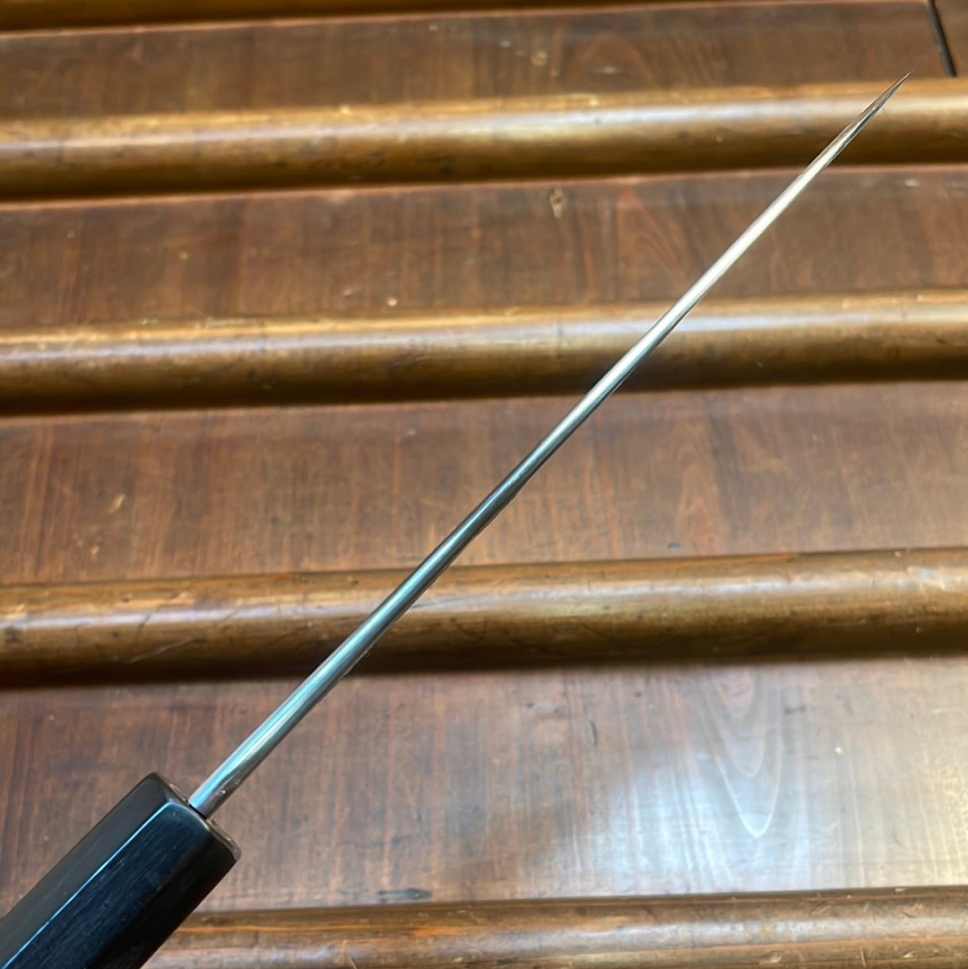 Sakai Kikumori Nakagawa x BC 150mm Petty Shirogami 1 Kurouchi Ho Wood with Saya