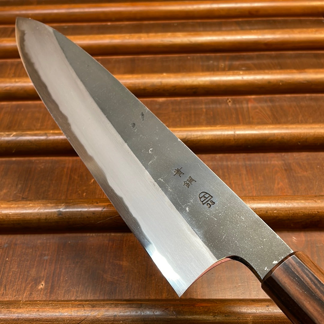 Hitohira Togashi 240mm Gyuto Aogami 2 Kurouchi Cherry Handle (Ebony End)