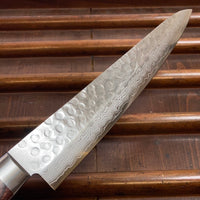 Hitohira HG 240mm Sujihiki Stainless Suminagashi Tsuchime Western Handle