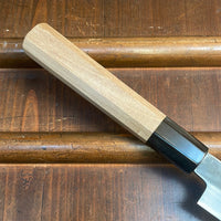 Sakai Kikumori Nakagawa x BC 150mm Petty Shirogami 1 Kurouchi Ho Wood with Saya