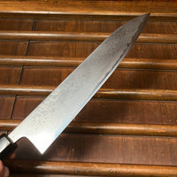 Wakui 240mm Gyuto Shirogami 2 Suminagashi Chestnut