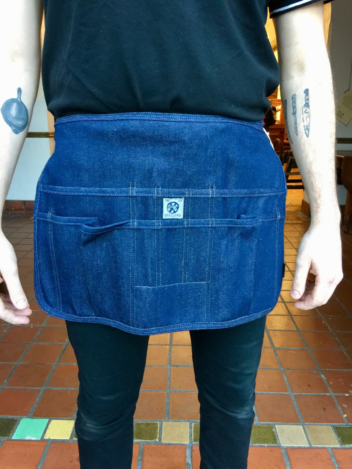 Ubi-IND / Mi Cocina Waist Apron - Raw Indigo