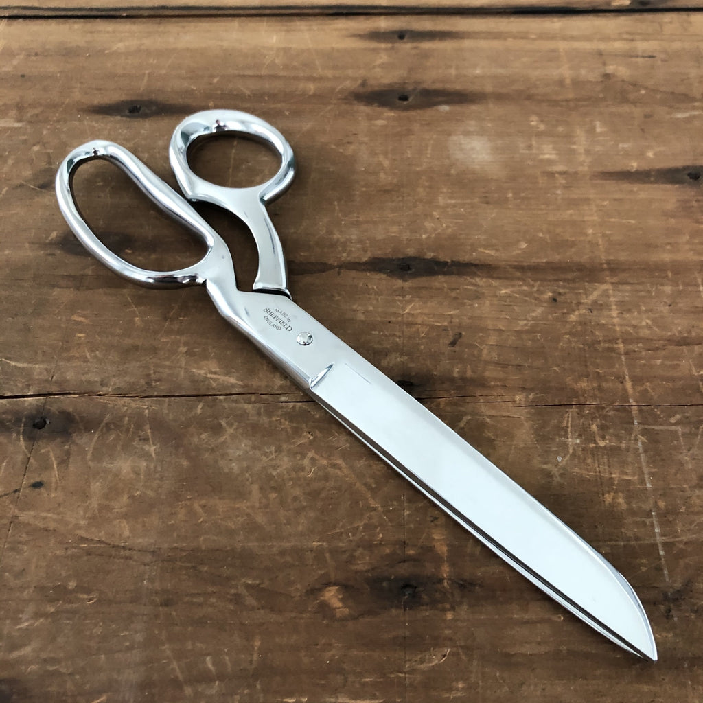 Left-handed fabric scissors 10 25 cm - hand-forged version