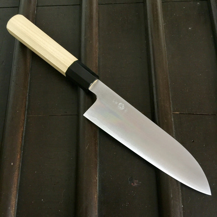 Takada no Hamono 180mm Santoku Iron Clad Aogami 2 Ho & Horn Octagonal