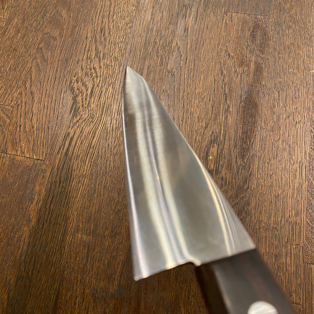 Masakane New Old Stock 150mm Honesuki Kaku SK Carbon Steel Ebony (No Bolster)