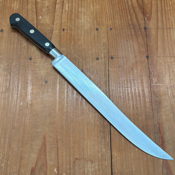 Vintage Sabatier Trumpet / Ancienne Maison 9.5” Carving Knife Stainless France 1950-70