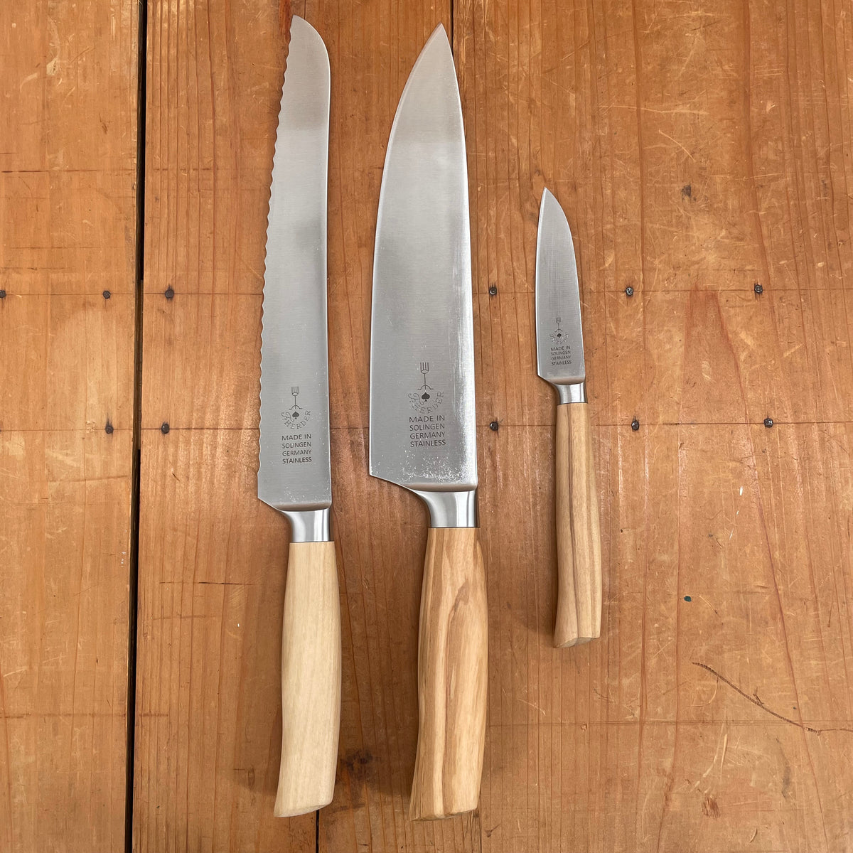 Friedr Herder Madera Forged Stainless Olive 1/2 Bolster Set