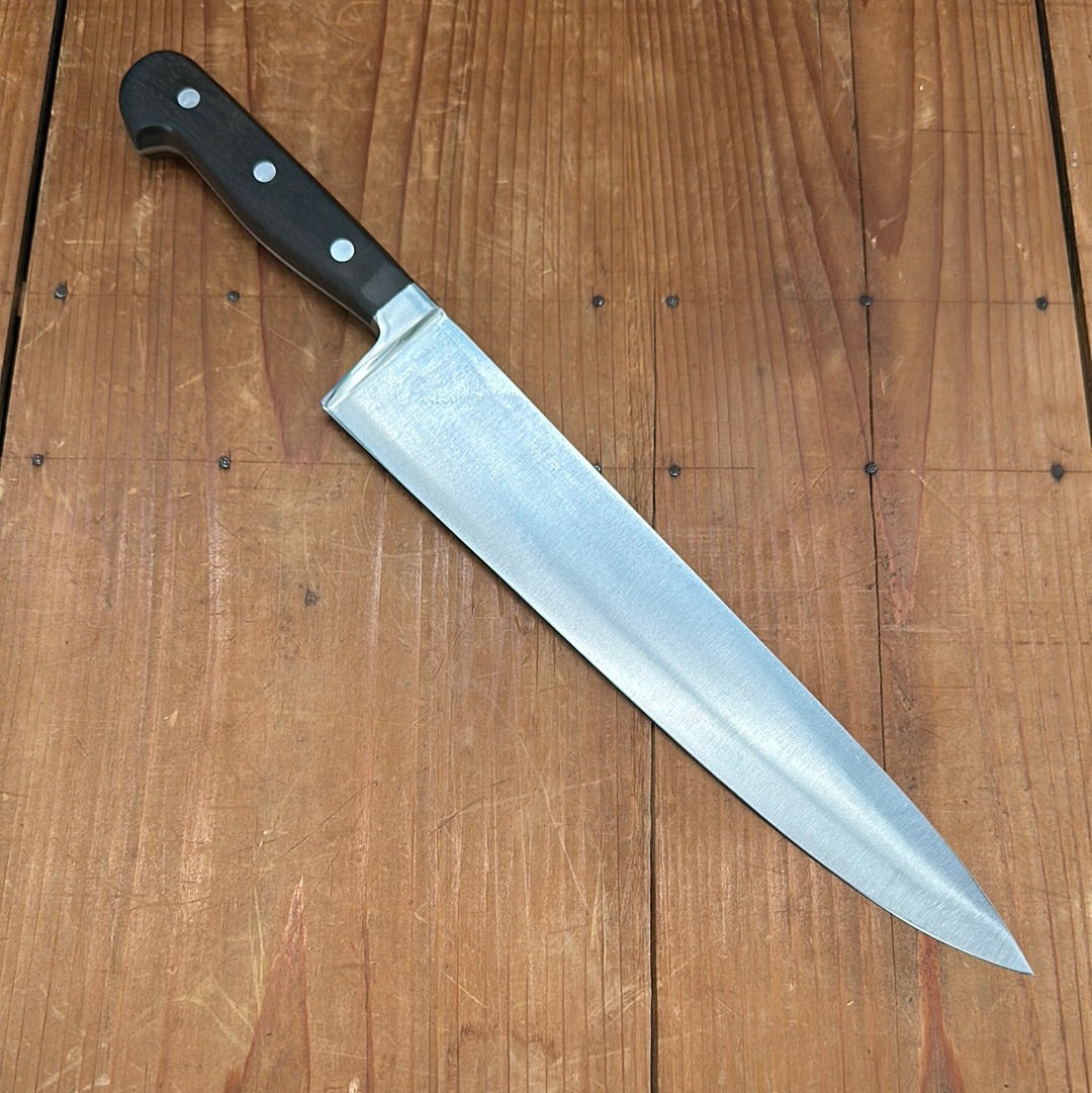 Vintage J A Henckels 10” Chef Knife Transitional Carbon Steel 1965- 1975