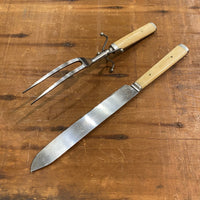 Landers Frary & Clark Aetna Works Carving Set ‘California Carver’ Style 1870’s-90’s?