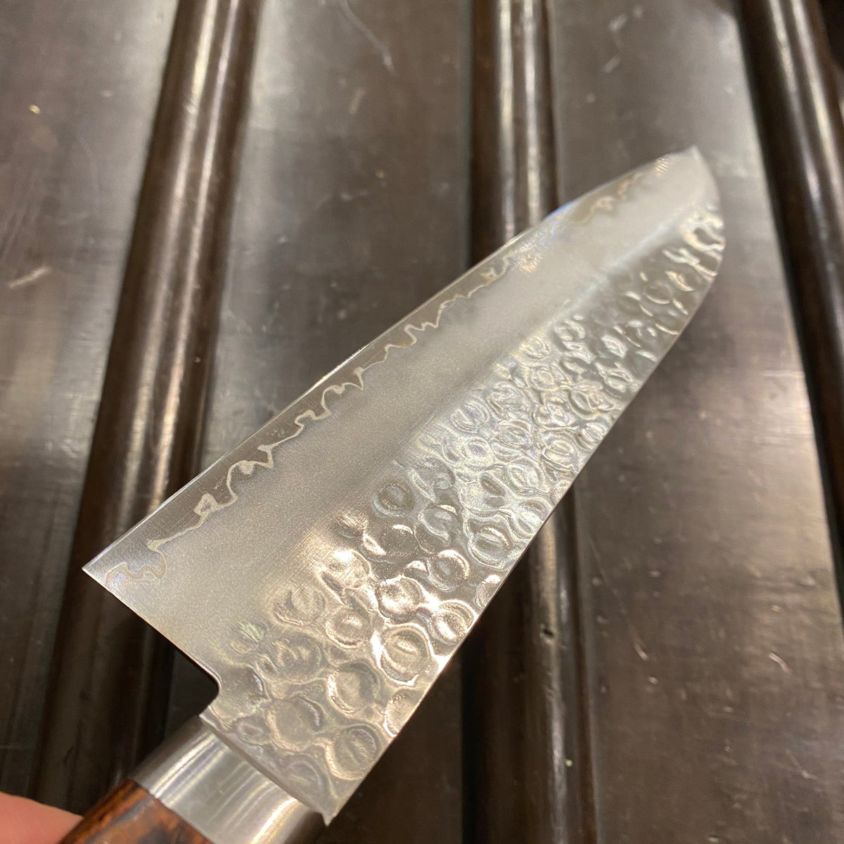 Hitohira SW 170mm Santoku Swedish Stainless - Tsuchime