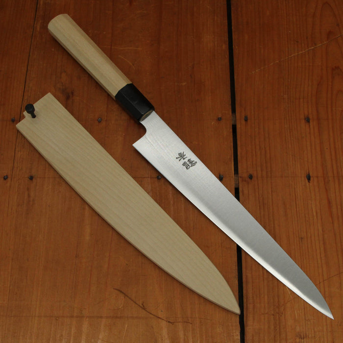 Ashi Hamono Ginga 240mm Wa-Sujihiki Shirogami 2 with Saya