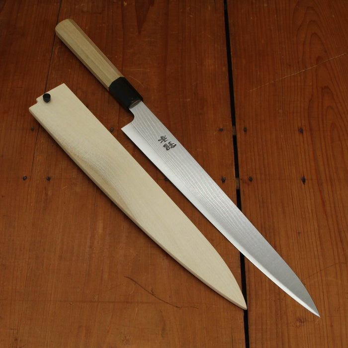 Ashi Hamono Ginga 270mm Wa Sujihiki Shirogami 2 with Saya